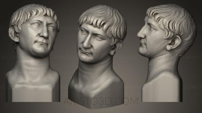 Busts and heads antique and historical (BUSTA_0156) 3D model for CNC machine